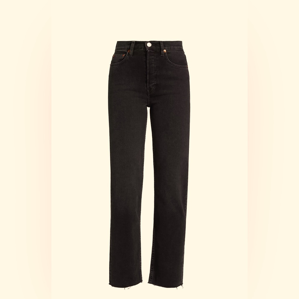 REDONE HIGH RISE COMFORT STRETCH STOVE PIPE JEANS